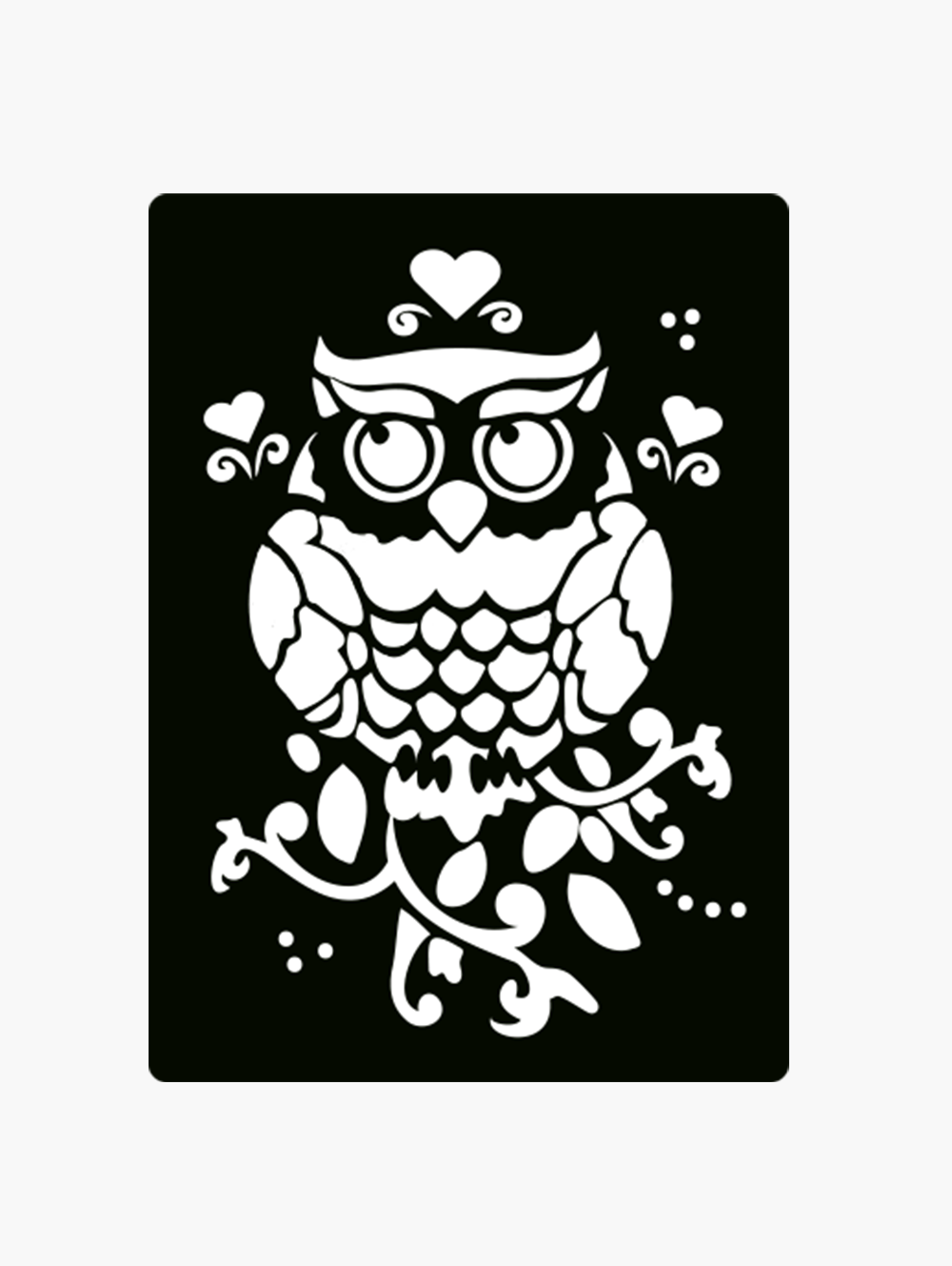 107_Hibou_Magic_Owl_Pochoirs_Tatouages