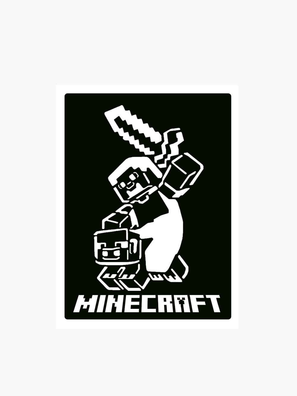 Pochoir tatouage Minecraft Pochoir tatouage Minecraft