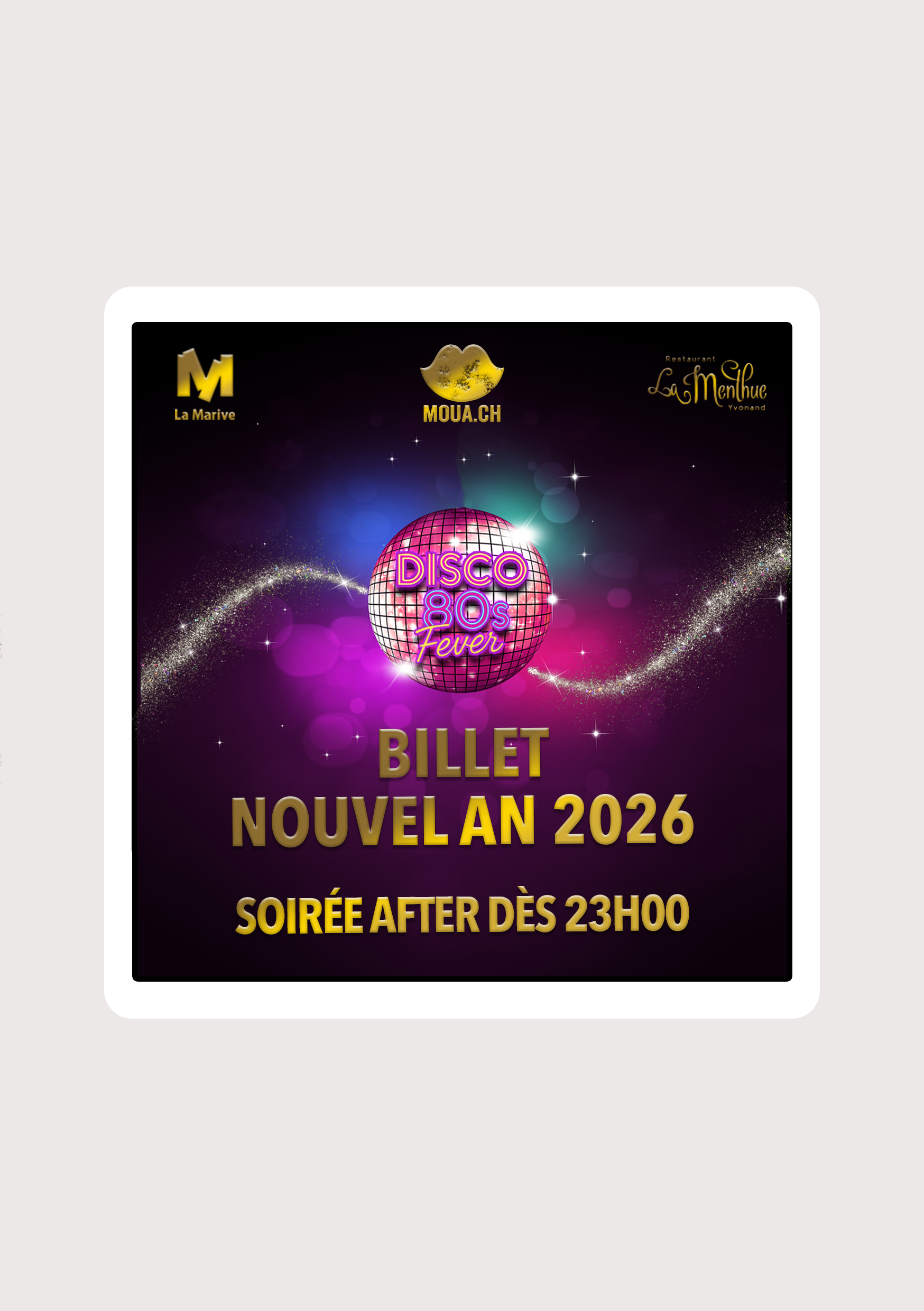 Billet After nouvel an 2026 Billet After nouvel an 2026