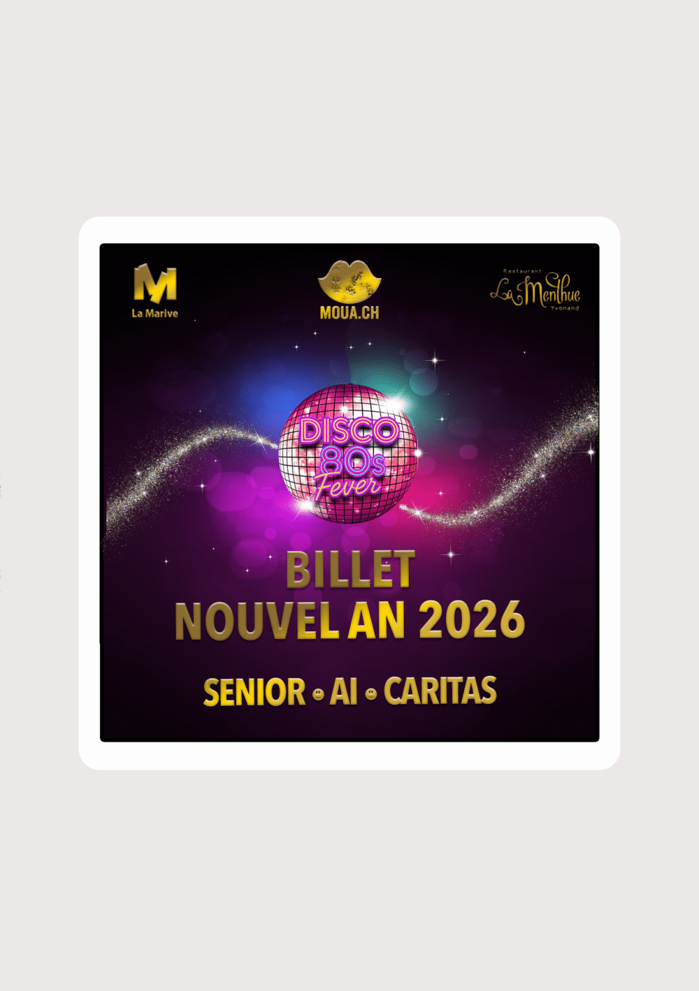 Billet Senior Ai Caritas nouvel an 2026