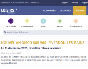 Nouvel An Yverdon Loisirs.ch