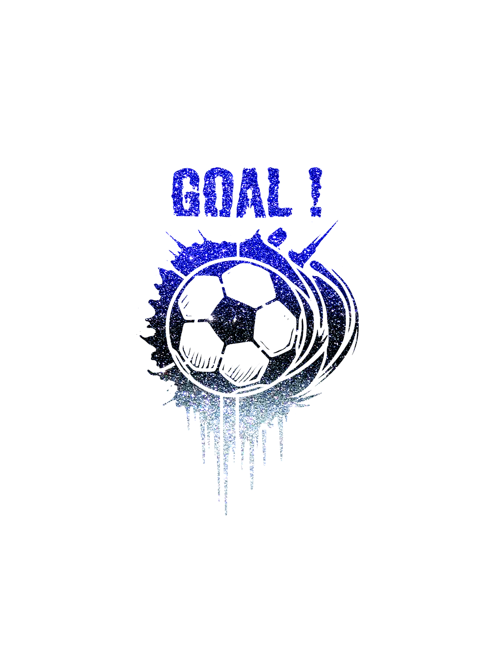 Pochoir tatouage ballon de foot Goal