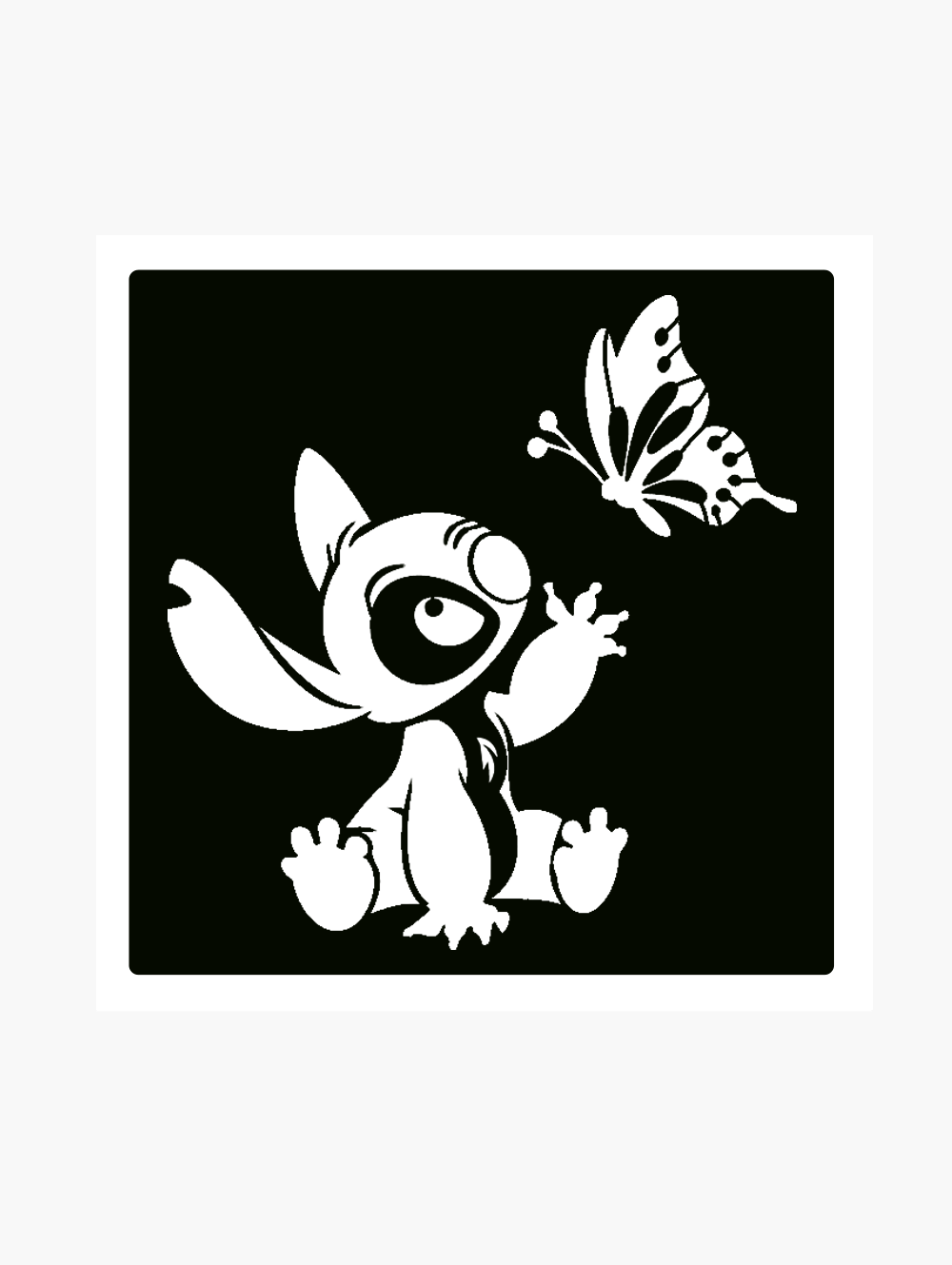 Pochoir tatouage Stitch papillon Pochoir tatouage Stitch papillon