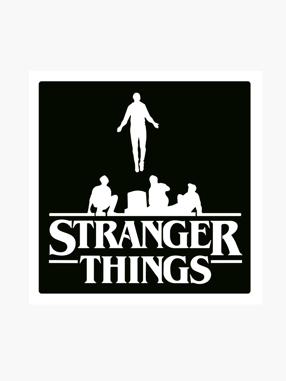 Pochoir tatouage Stranger things