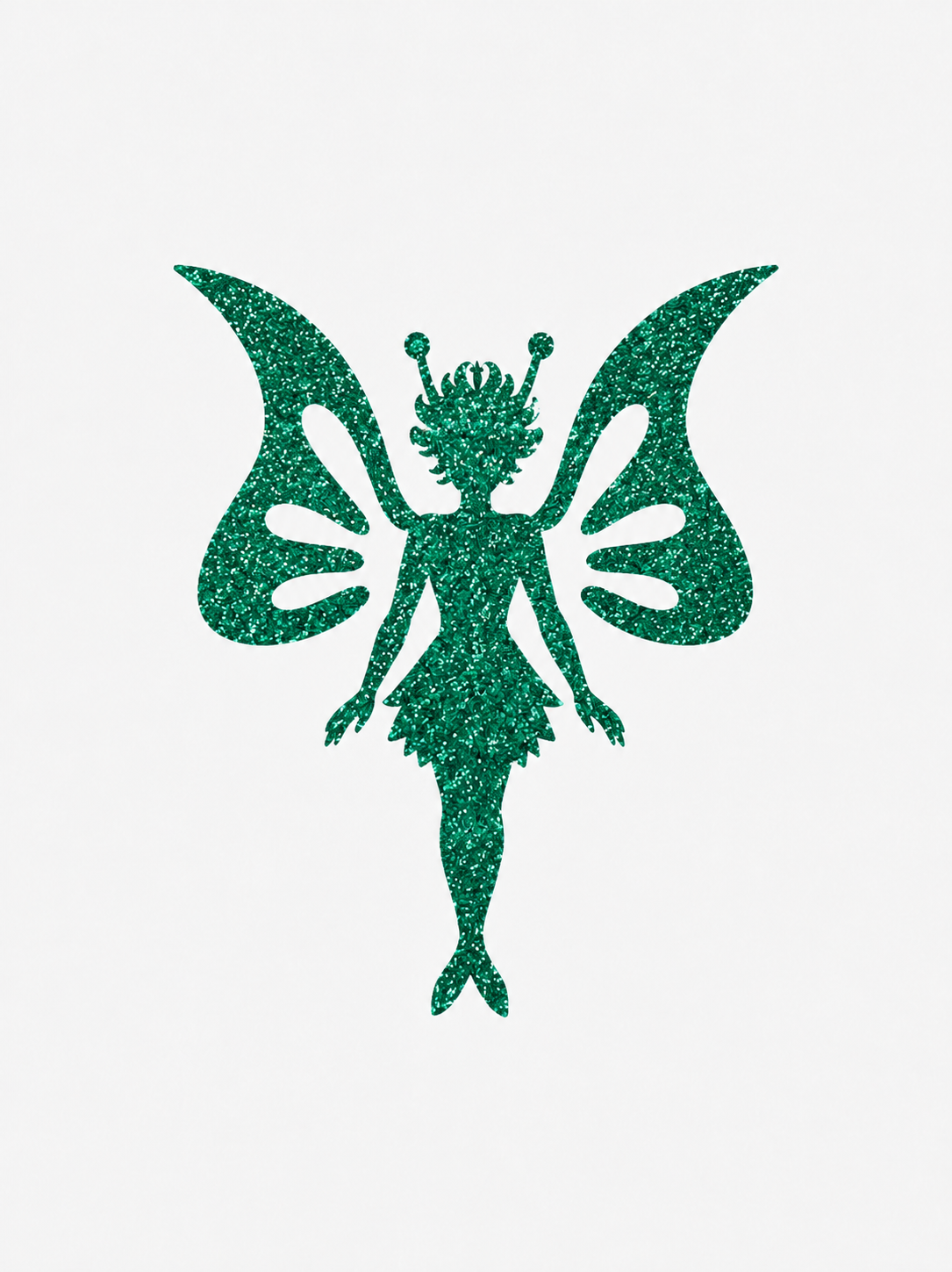 Tatouages paillettes Elfe vert emeraude