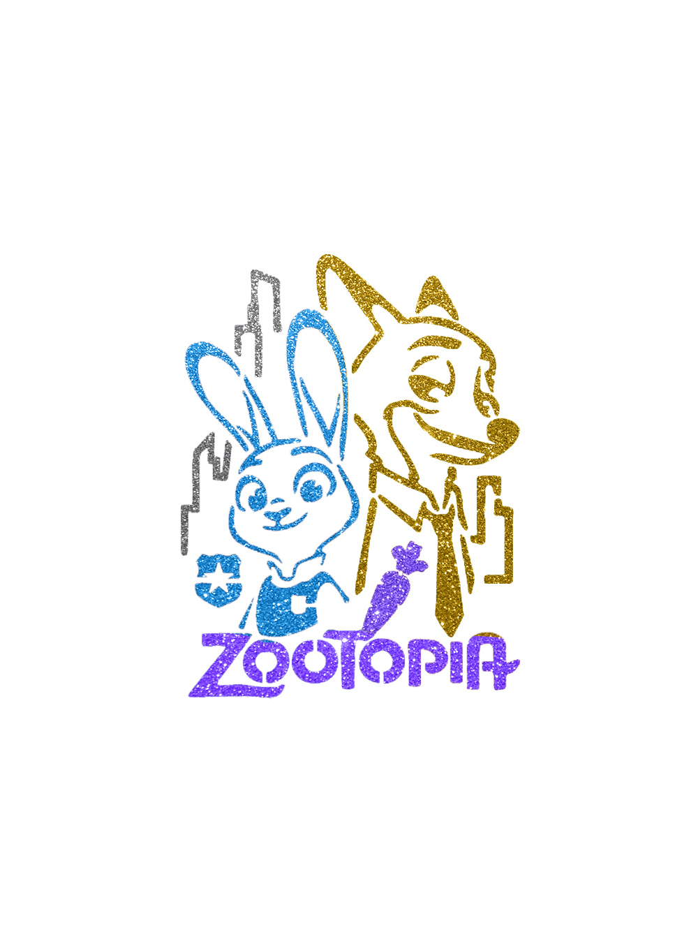 Pochoir tatouage Zootopia Pochoir tatouage Zootopia