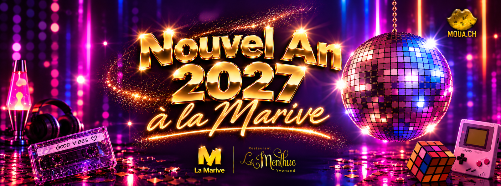 Nouvel An 2027 avec Moua à la Marive Yverdon
