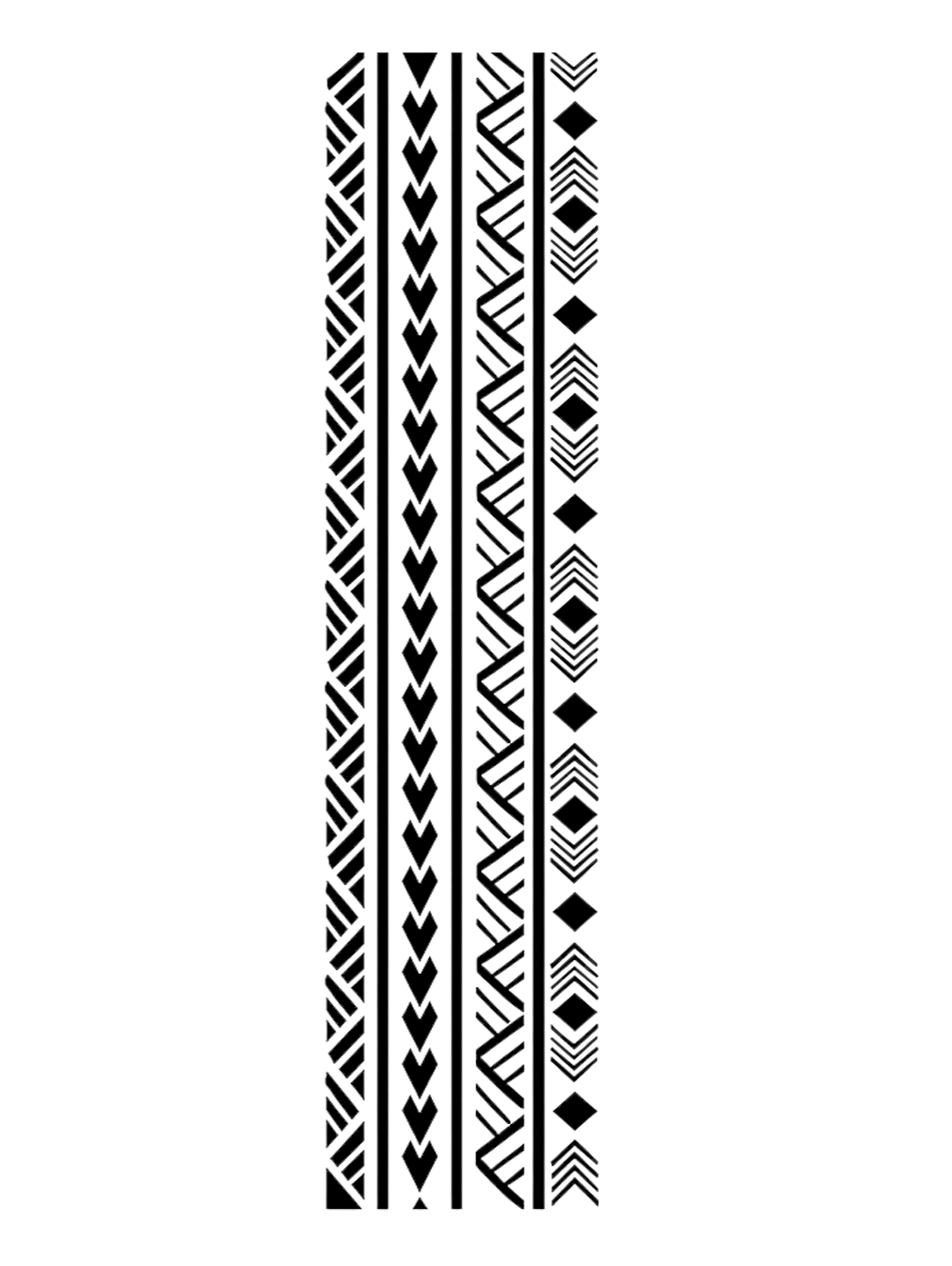 Pochoir, tatouage temporaire Bracelet Graphique Pochoir, tatouage temporaire Bracelet Graphique