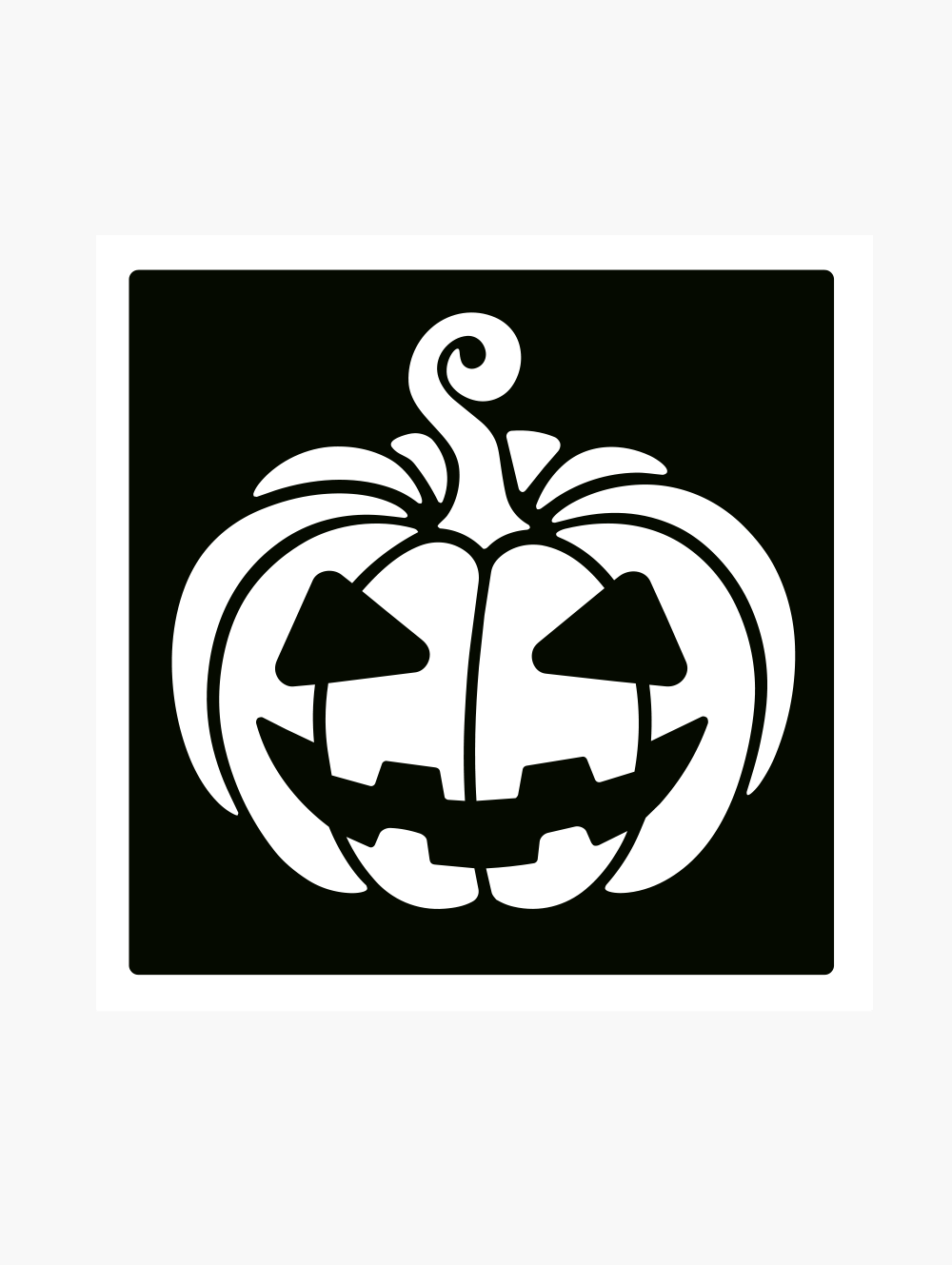 Pochoir, tatouage temporaire Halloween Citrouille