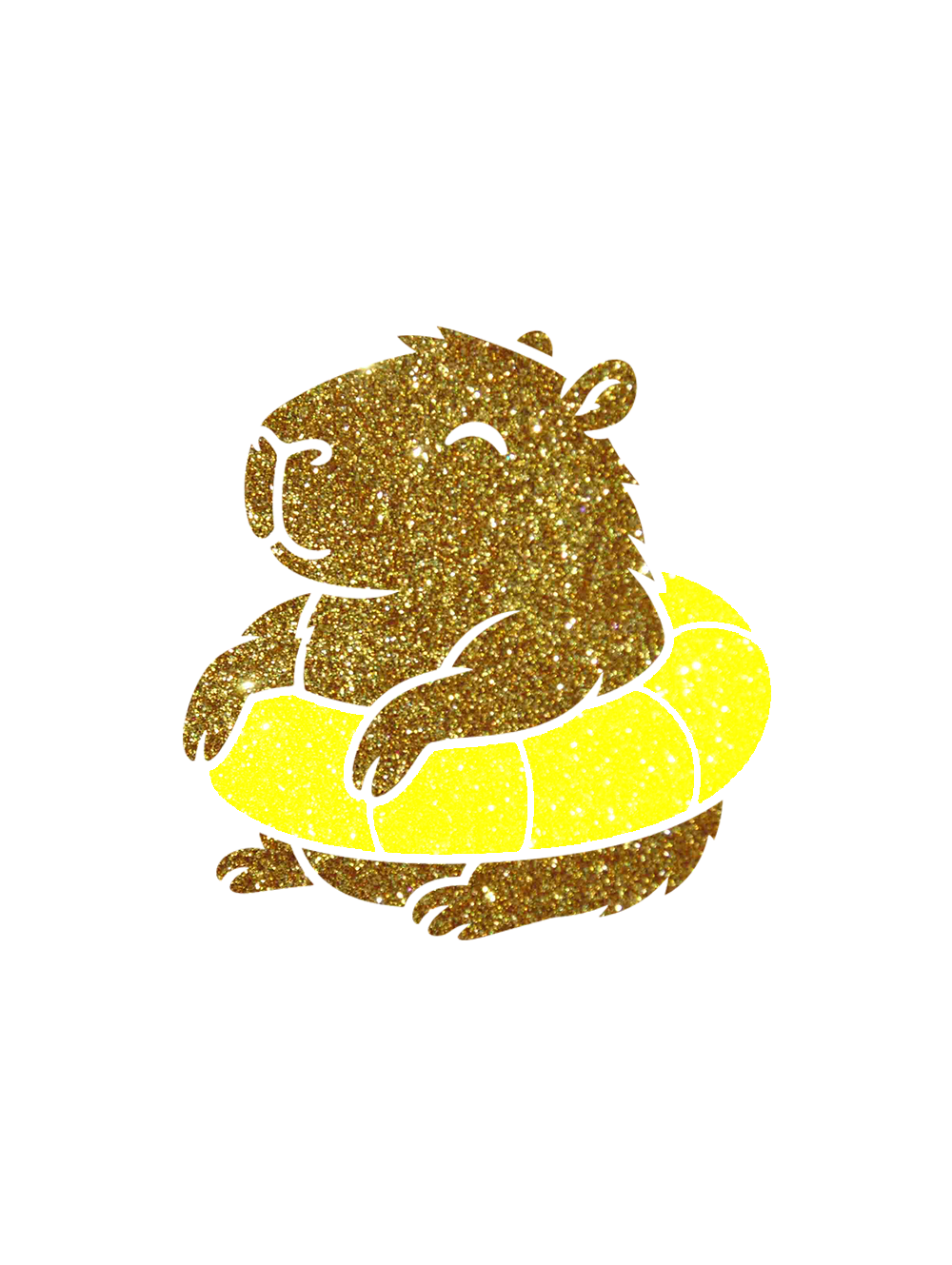 Pochoir, tatouage temporaire Happy Capybara