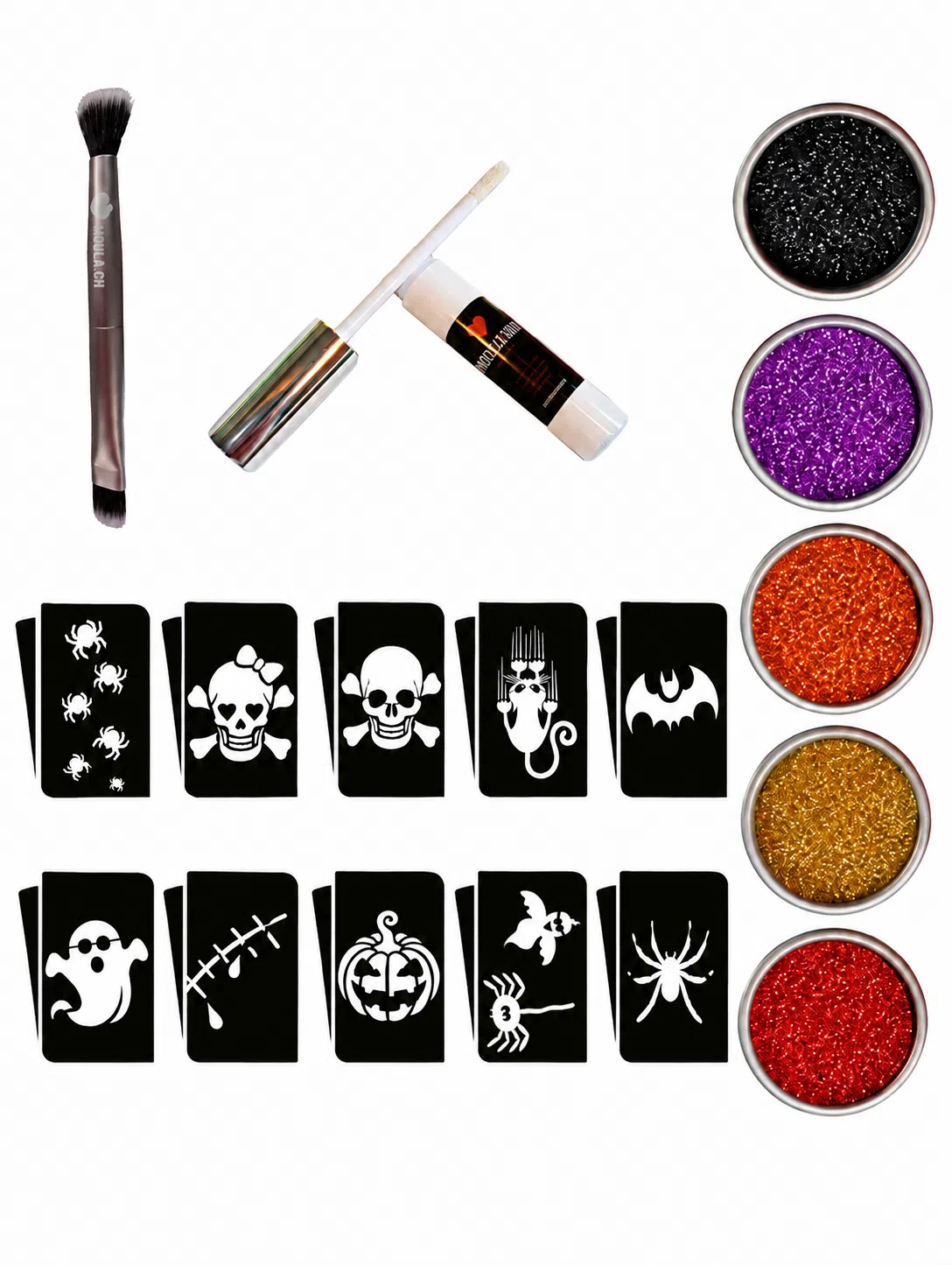 Kit tatouages temporaires Halloween 2026