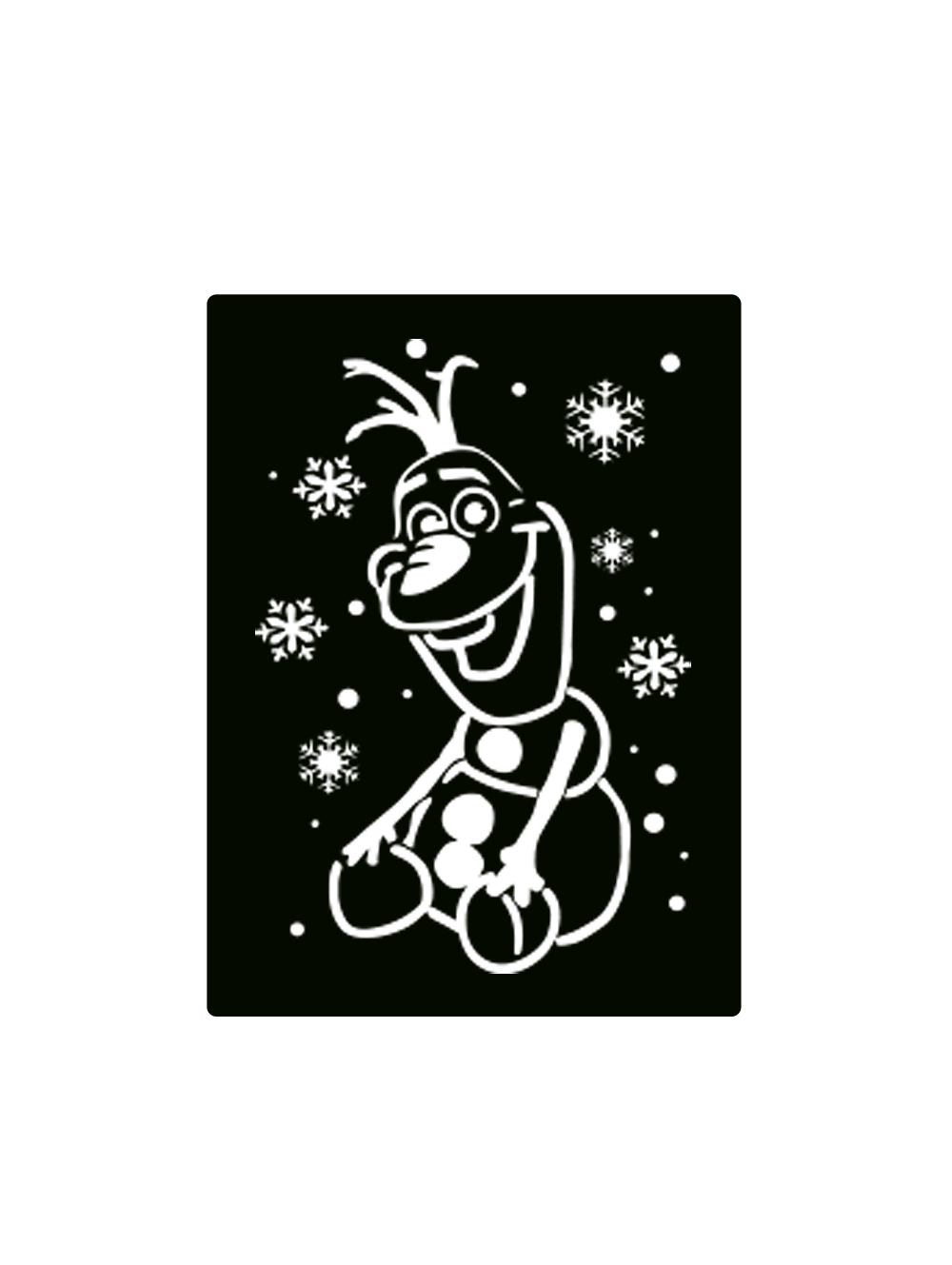 Pochoir, tatouage temporaire Olaf Reine des Neige Pochoir, tatouage temporaire Olaf Reine des Neige