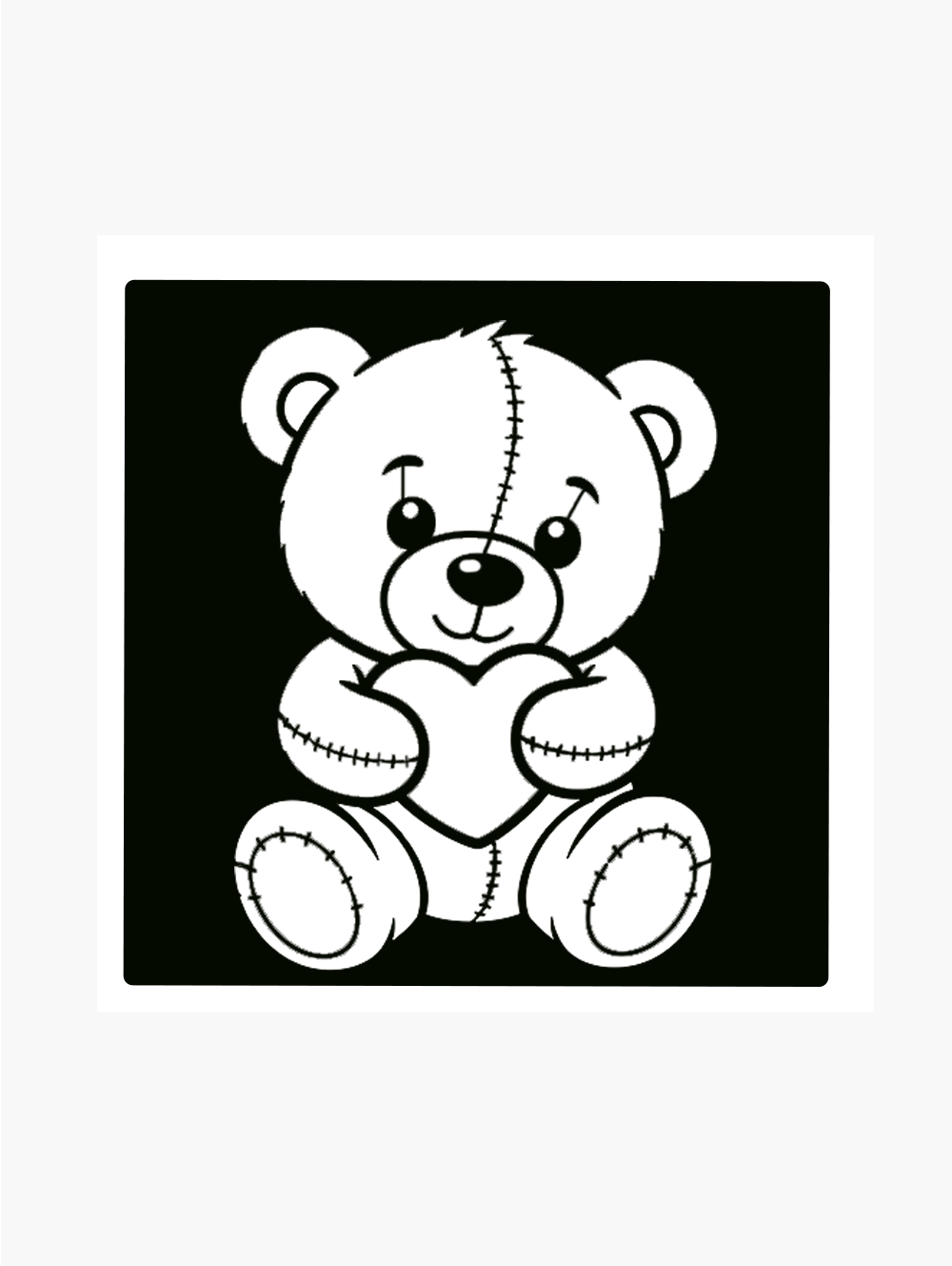 Pochoir, tatouage temporaire Nounours Pochoir, tatouage temporaire Nounours