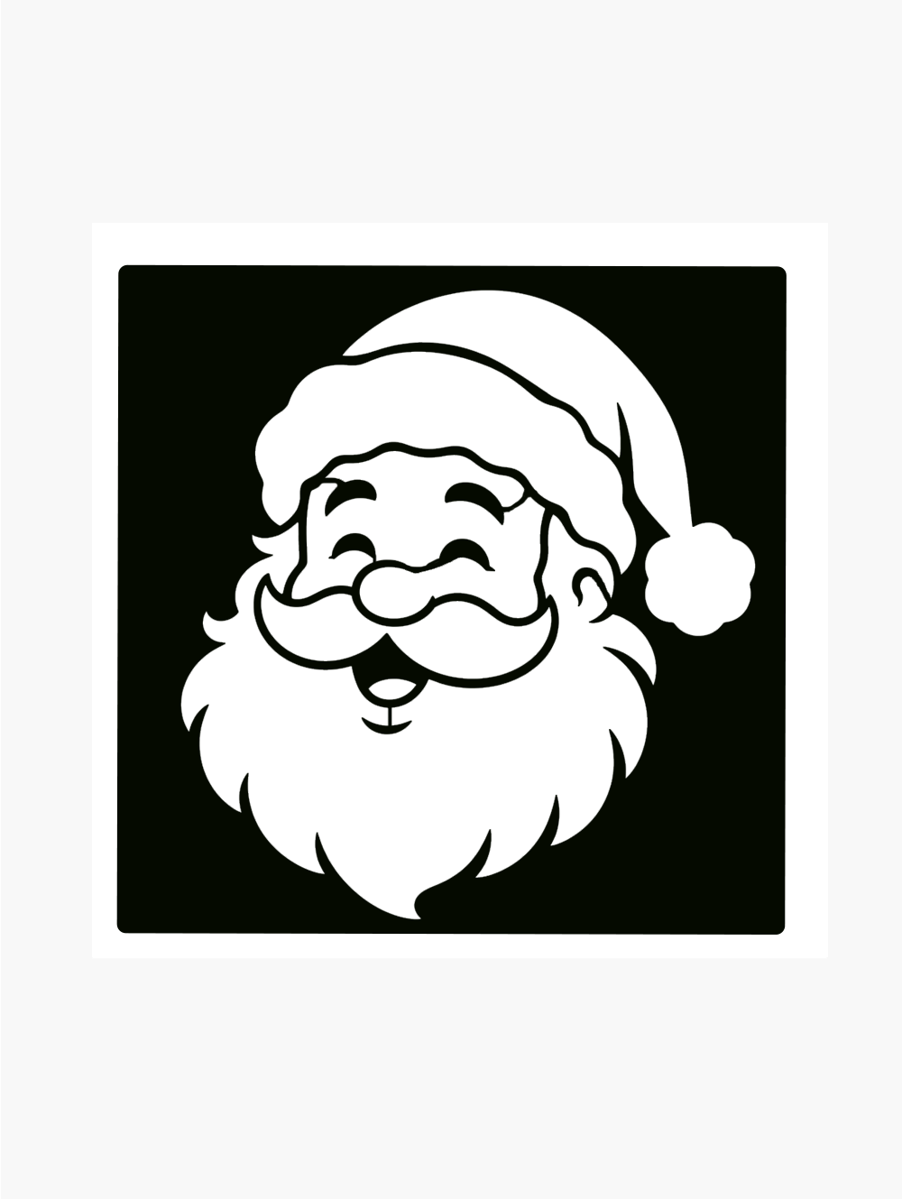 Pochoir, tatouage temporaire Père Noël Pochoir, tatouage temporaire Père Noël