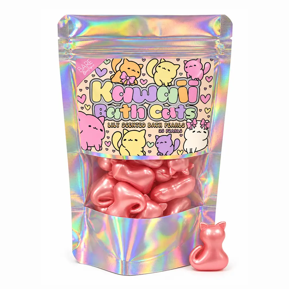 Perles de bain Kawaii Cats ● Lys – Image 2